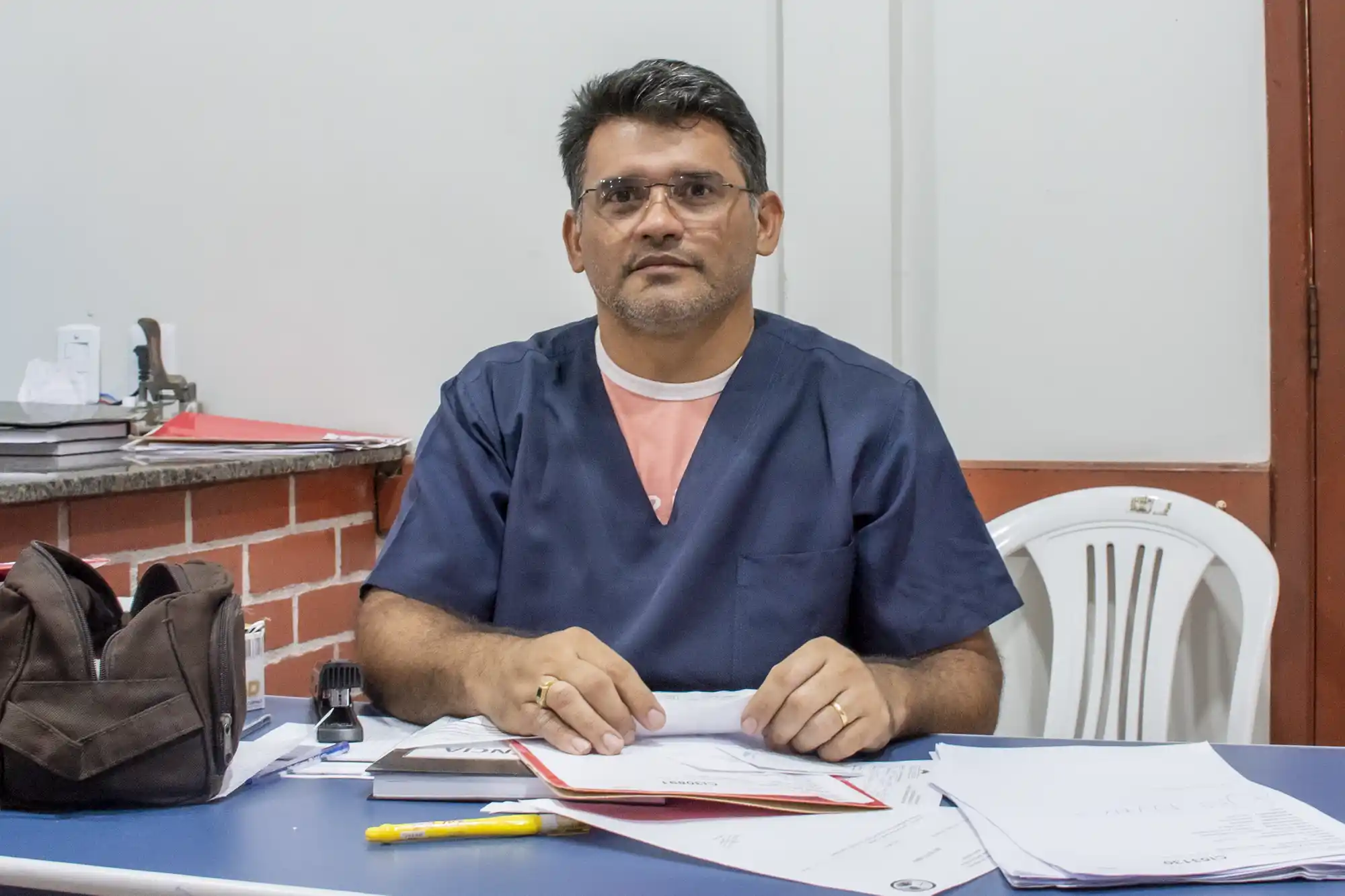 Gracione da Silva, 21 anos de Saúde Indígena, 14 anos de Casai: “Tem que levar com leveza”. — Foto: Eduardo de Oliveira.