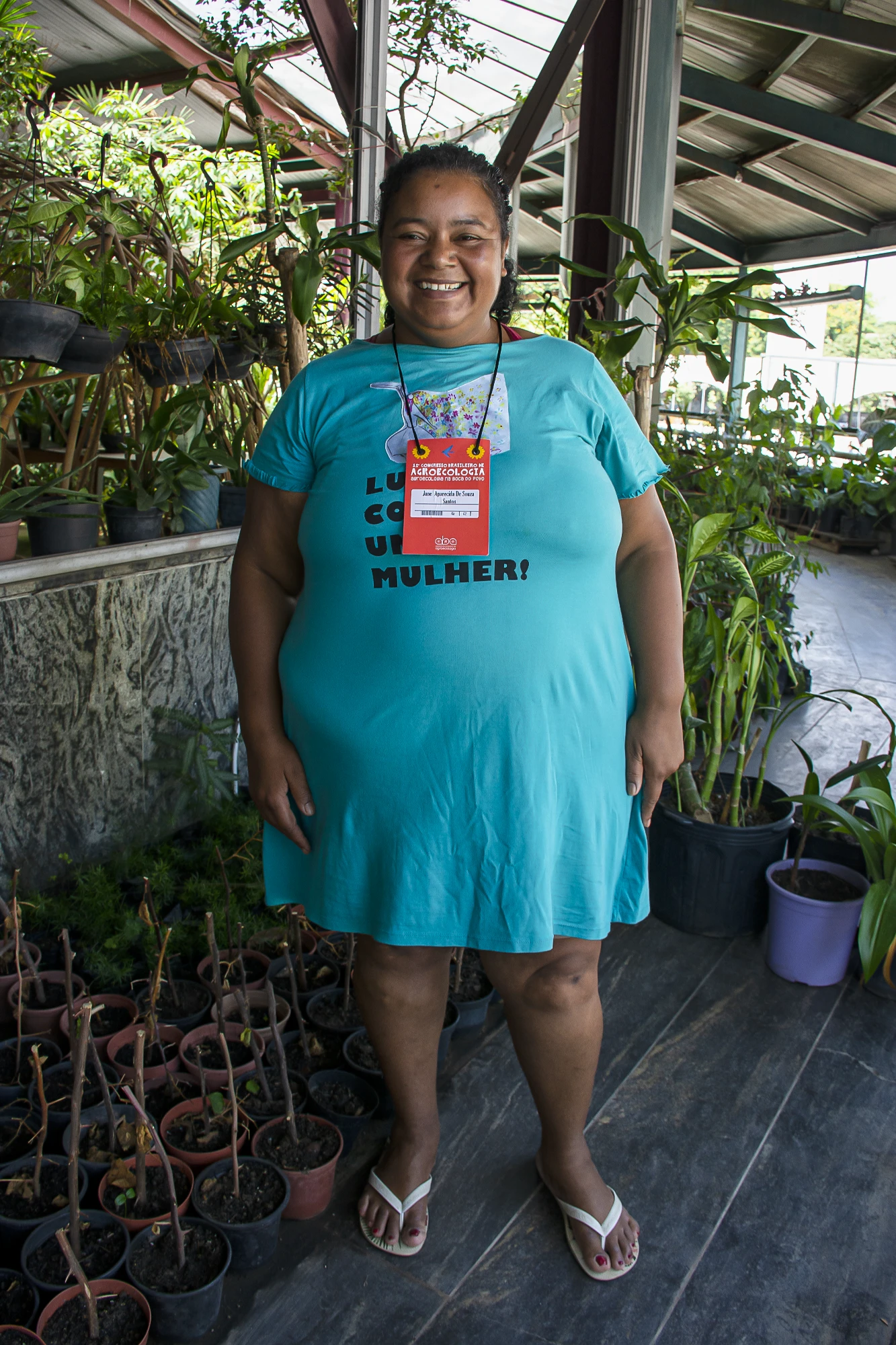 Jane Santos, quilombola: “A agroecologia já era praticada pelos nossos avós”. — Foto: Eduardo de Oliveira.