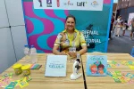 Raquel da Hora na Bienal do Livro do Rio de Janeiro em 2023. — Foto: arquivo pessoal.